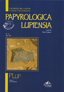 Papyrologica Lupiensia - Cover